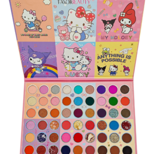 Paleta K grande con 54 tonos variados, tonos nude, elegante, juveniles, k-beauty, brillos, oficina etc. ES6432
