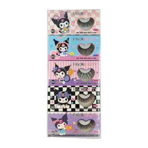 Paquete con 10 pares de pesta?as postizas sint?ticas FB1229