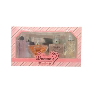 Set de perfumes Mini para mujer HAPPY WOMAN'S con 4 piezas de 25 ml. Dupe / inspiración