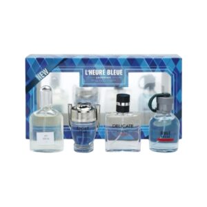 Set de perfumes Mini para hombre L'HEURE BLEUE con 4 piezas de 25 ml. Dupe / inspiración